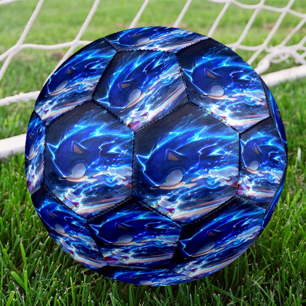 Sonic Theme Size 5 Soccer Ball, Suitable for Both Indoor and Outdoor Matches, a Gift Suitable for Everyone.
