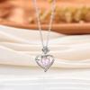 Hot Sale Rose Love Diamond Pendant Necklace Mother's Day Gift Jewelry