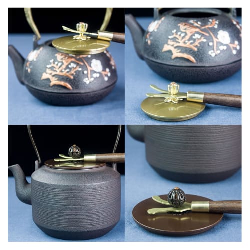 DEVENTORZ Iron Teapot, Ironware, Pot Fork, Nanbu Ironware, Teapot, Kettle, Induction Cooktop Compatible, Iron Supplement, Tea Ceremony Utensil (Pot Fo