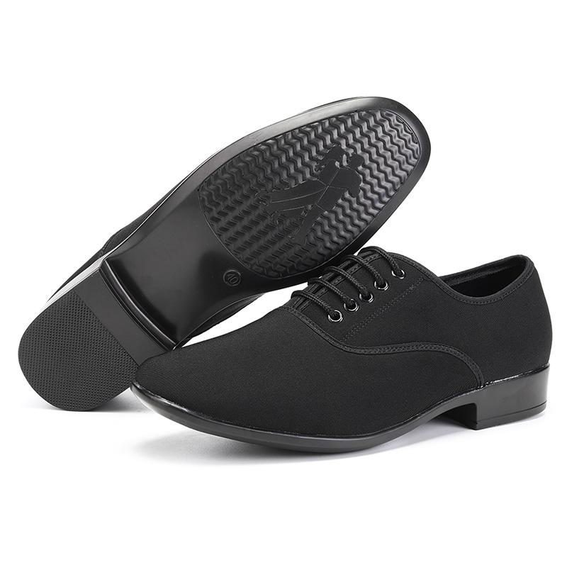 

Черная ткань Оксфорд Мужская современная обувь для танцев международного стандарта Самба Сальса Танго Латиноамериканские танцы Обувь для отдыха на открытом воздухе 45 чёрный