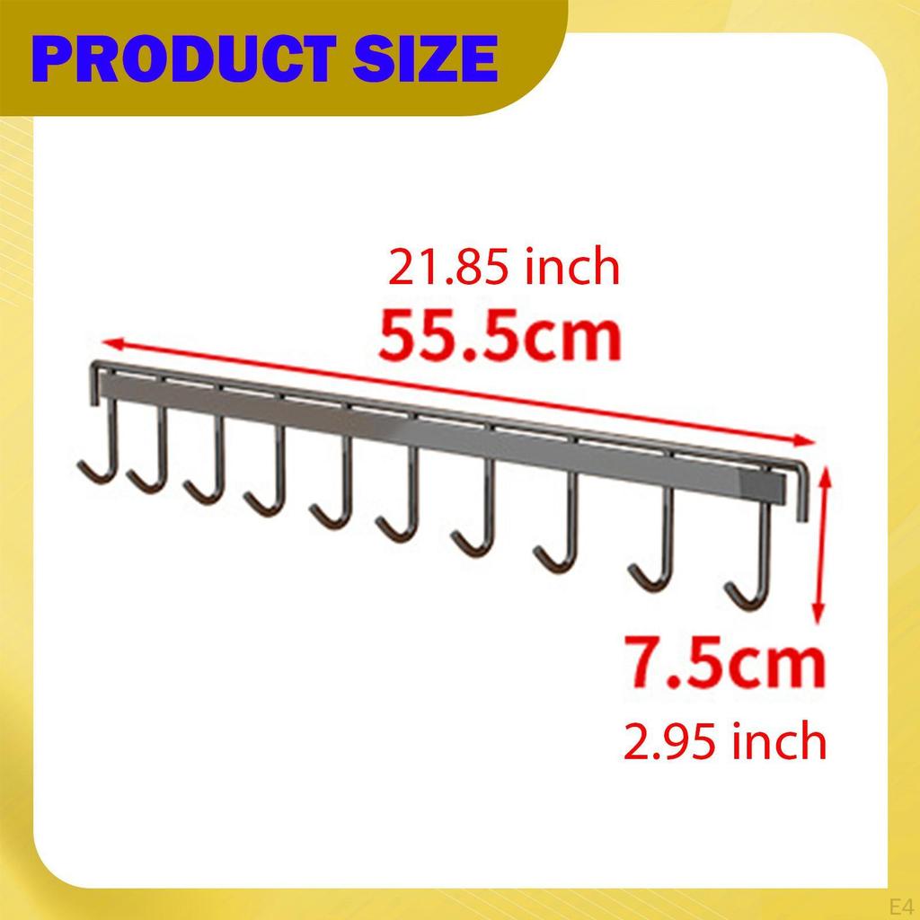 Wall Mounted Badminton Racquet Rack Hanging Hook Large Capacity Sturdy Tennis Racket Holder