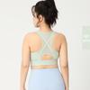 Summer Mesh Sports Bra with Front Zipper - Breathable, I-Shaped Back, One-Piece Fitness Design