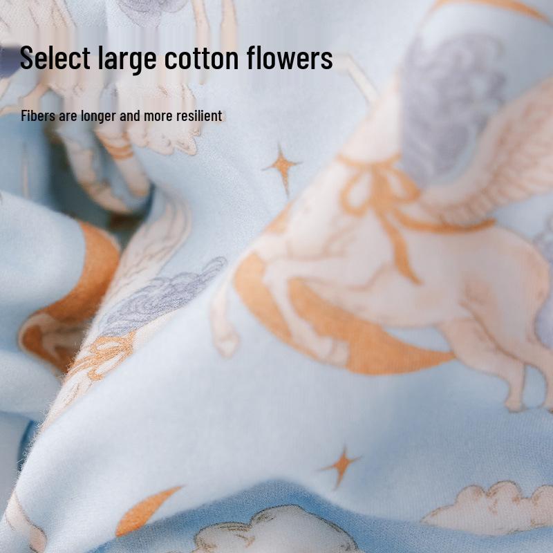 Baby A-Class Split-Leg Sleeping Bag - Spring/Autumn Cotton Jumpsuit Pajamas, Anti-Kick Design, Four Seasons Style