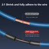 Black Heat Shrink Tube Kit Thermoresistant Tubing Shrink Wire Wrapping Electrical Connection Cable Insulation Sleeves Protecter