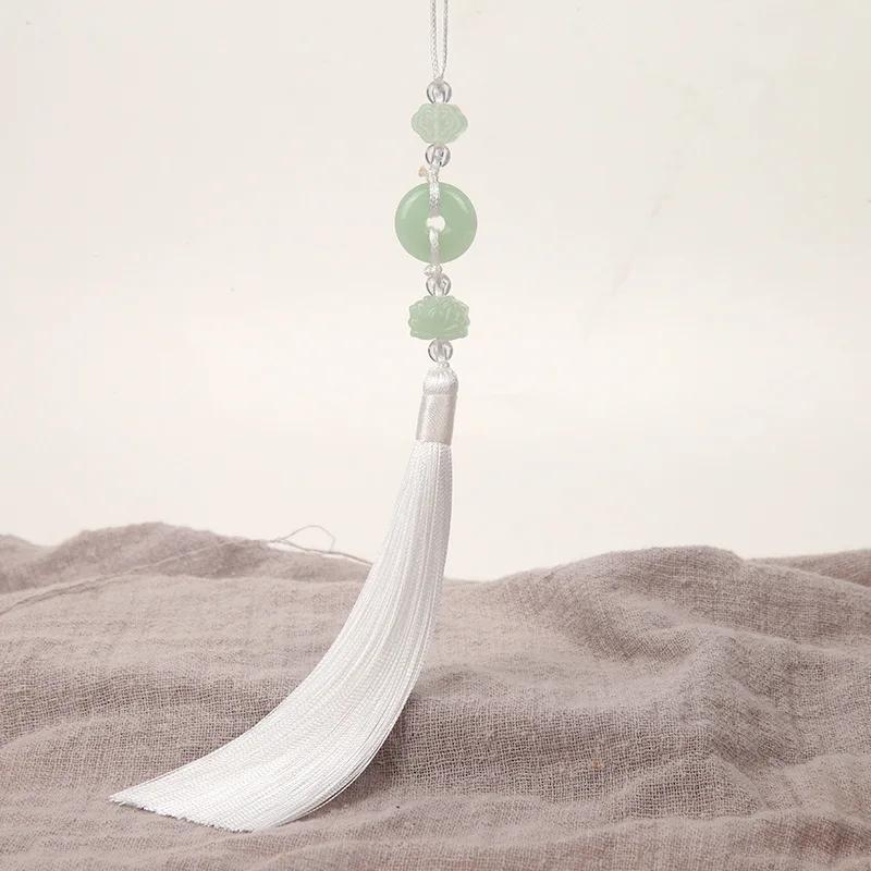 2Pcs Imitation Chinese Knot Tassels DIY Curtain Clothes Bag Craft Supplies Classical Style Tassel Pendant 13cm Beaded Fringe