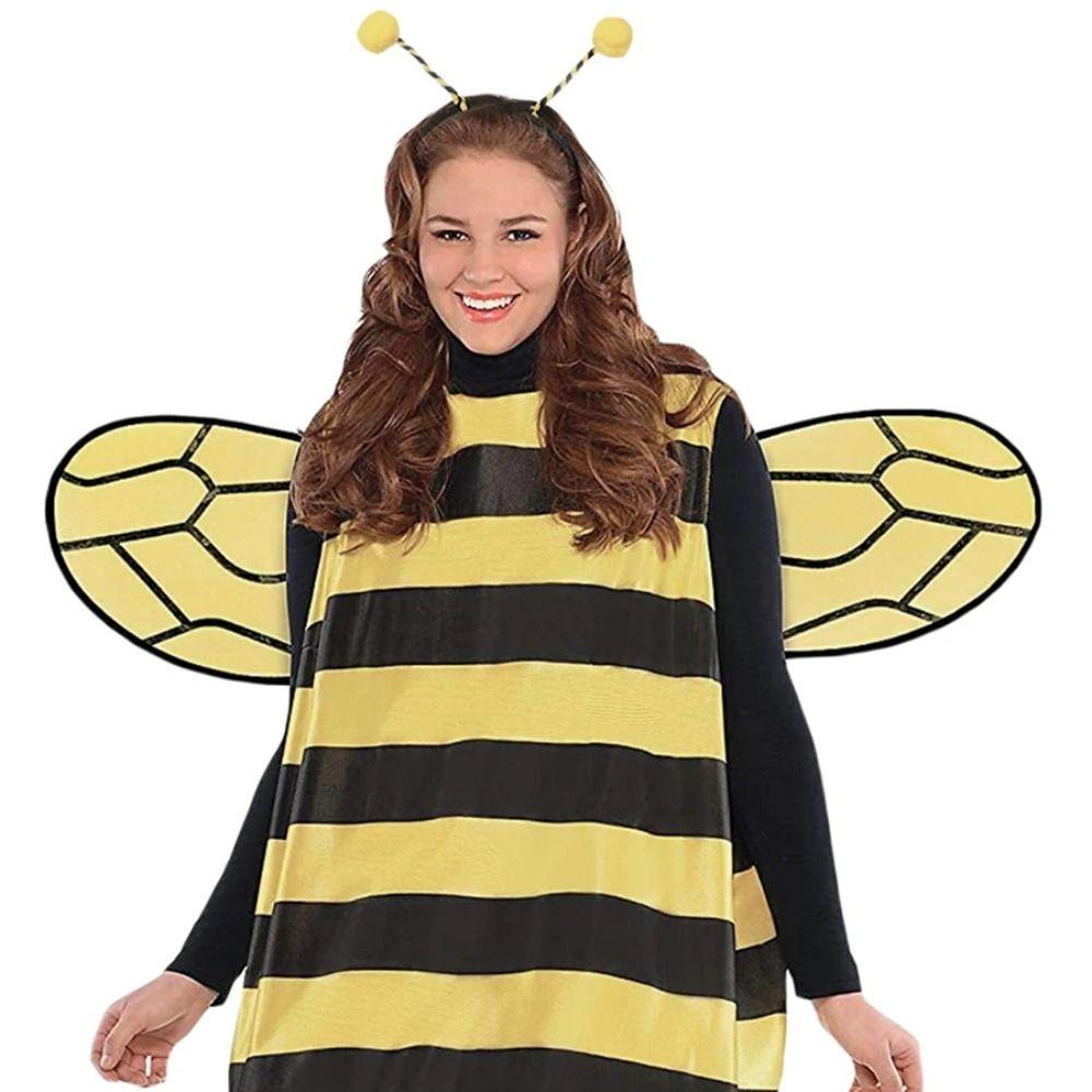 S křídly Vánoční večírek Včelí šaty Látka Halloween Cosplay Beruška Set Evropský a Americký
