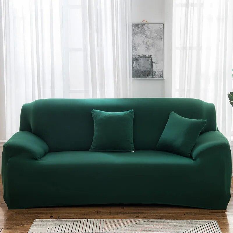 1PC einfarbige Sofabezüge für Wohnzimmer, elastischer Sofabezug, Eckcouchbezug, Sofahusse, Stuhlmöbelschutz, Heimdekoration