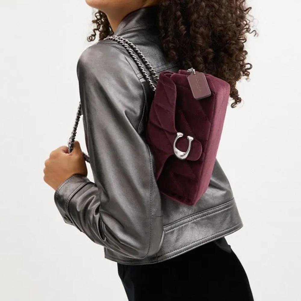 Coach Tabby 20 Sac bandoulière en tissu avec logo classique Petit sac pour femme Mellow CW608-LHMER