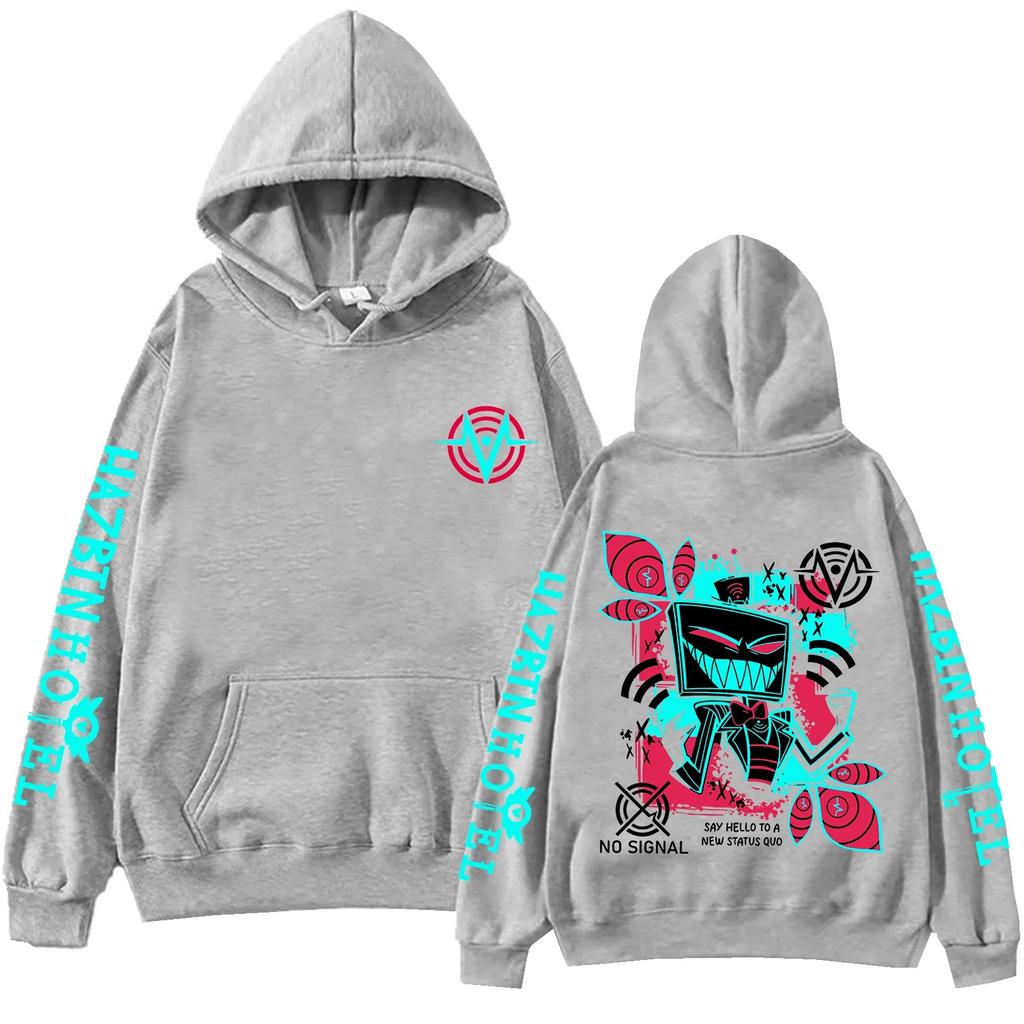 Sudadera con Capucha Estampada de Vox del Hotel Hazbin para Hombre y Mujer Harajuku Pullover Tops Sudadera