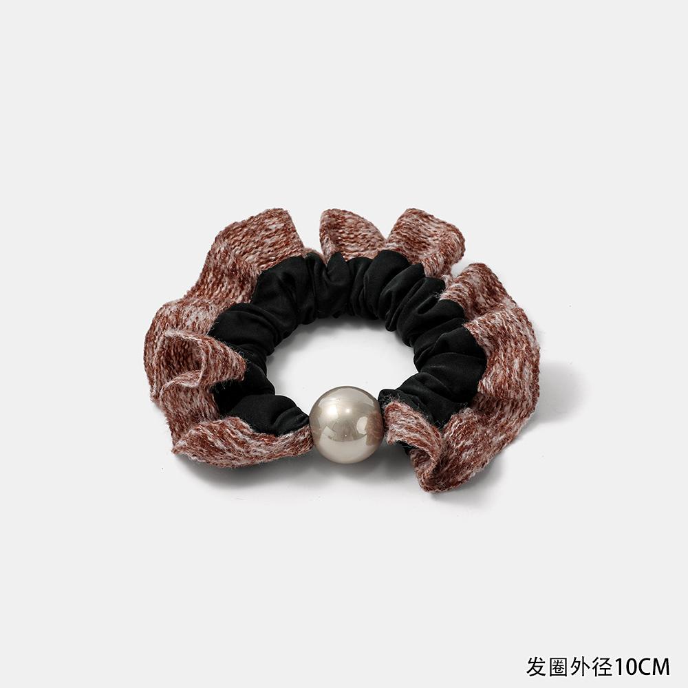 

Новая резинка для волос в корейском стиле с жемчугом - Высокоэластичная нескользящая повязка на голову, Минималистичная универсальная резинка для волос для женщин красный