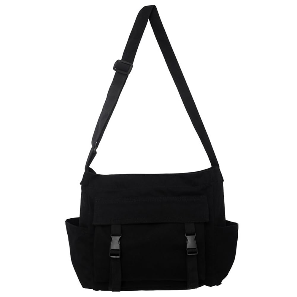 LeafIn Canvas Tote Bag, Large Capacity, A4 Size, Men's and Women's, Eco Bag, Shoulder Bag, Stylish and Durable, Perfect for Commuting, School, and