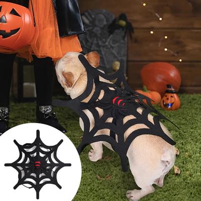 Halloween Spiderwebs Pet Costume Eye-Catching Adjustable Fastener Tape Dogs Cats Costume Pet Supplies