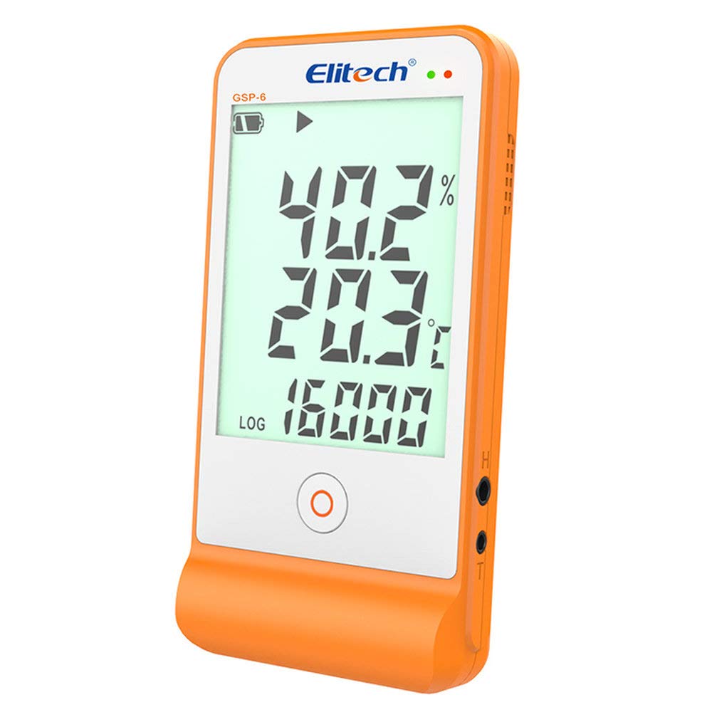 SUNNY Temperature and Humidity Data Large LCD External Sensor To Highly Accurately Record Compact and Storage Capacity USB Alarm Operating Time Up To