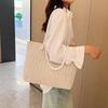 Módní velkokapacitní nákupní taška přes rameno pro ženy Slaměná tkaná kabelka Summer Beach Woven Simple Tote Bag