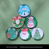 Magneti per Frigorifero di Natale Carini in Resina 3D: Pupazzo di Neve, Albero, Omino di Pan di Zenzero - Adesivi Magnetici Festivi per Decorazione.