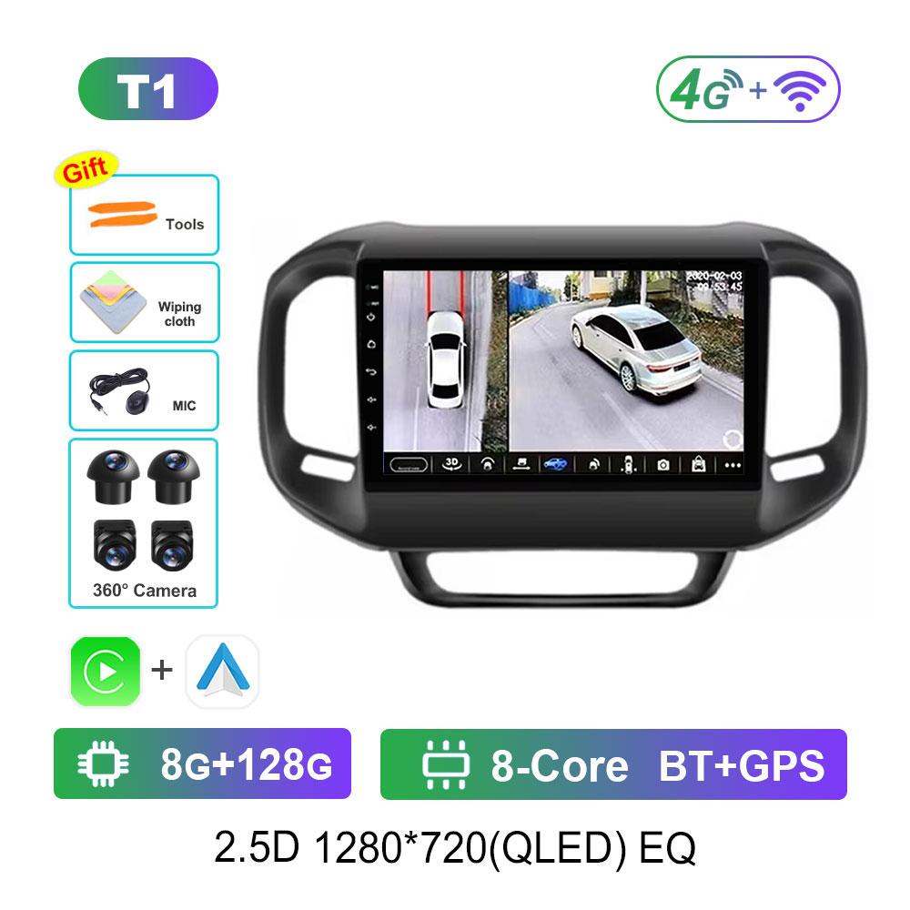 for FIAT Toro 2017 - 2021 Car Radio Multimedia Player Android 14 GPS Navigation 4G BT DSP Stereo Split Screen WiFi Auto Tools
