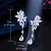 European and American Trend Inlaid Zircon Sparkling Irregular Pendant Ear Clips For Women Engagement Bride Wedding Party Zircon