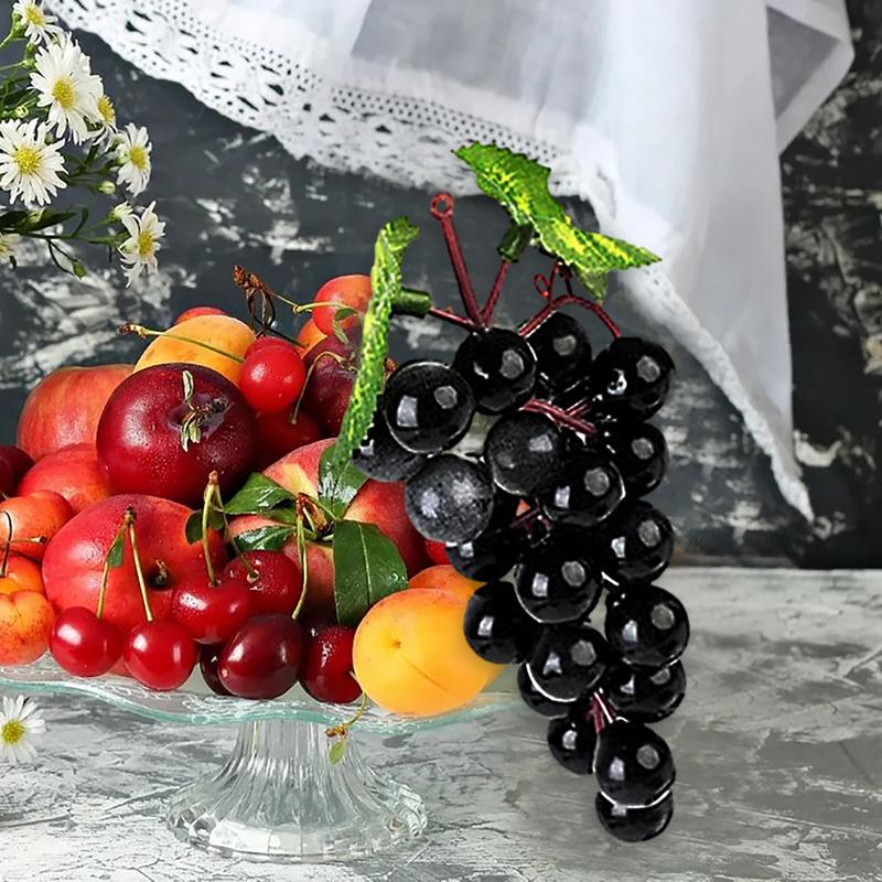 13CM Simulation Grape Plastic Fruit Fake Fruits Photo Props Artificial Grape Fruit Shop Display Model Ornaments Home Decor