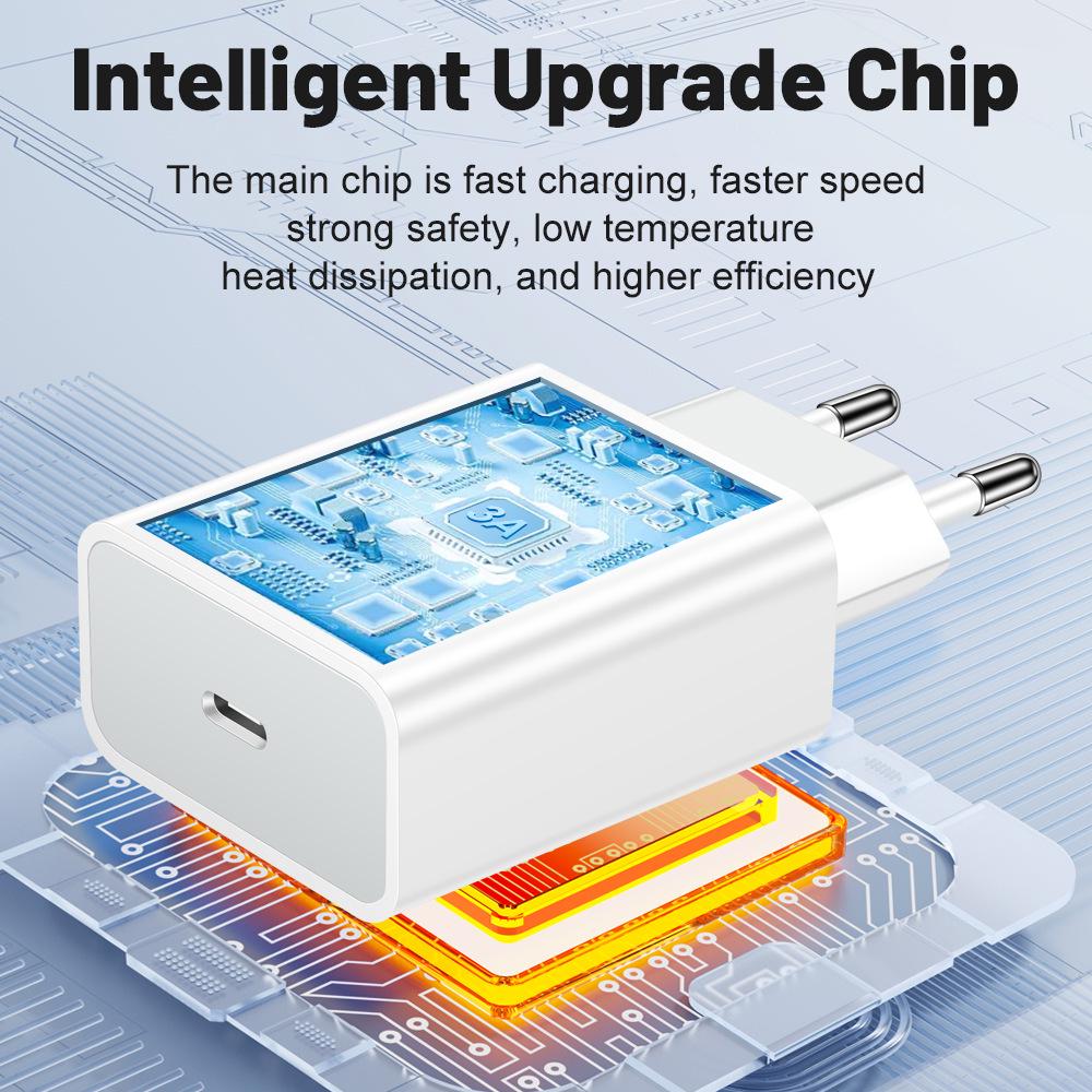 20W QC3.0 PD Travel Charger with US/EU/UK Plug