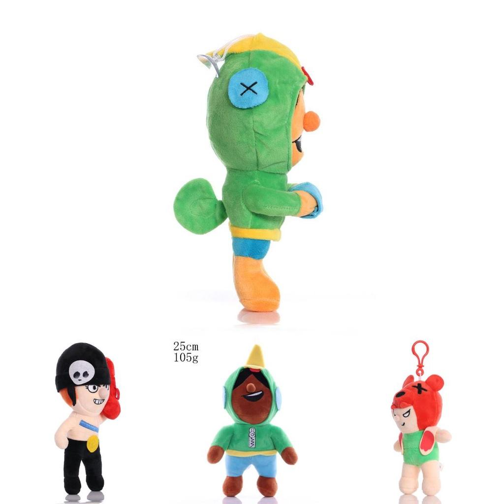 Brawl Stars Cactus Leon Nita Poco Spike Plush Toy Pendant Stylish Stuffed Doll Kids Gift