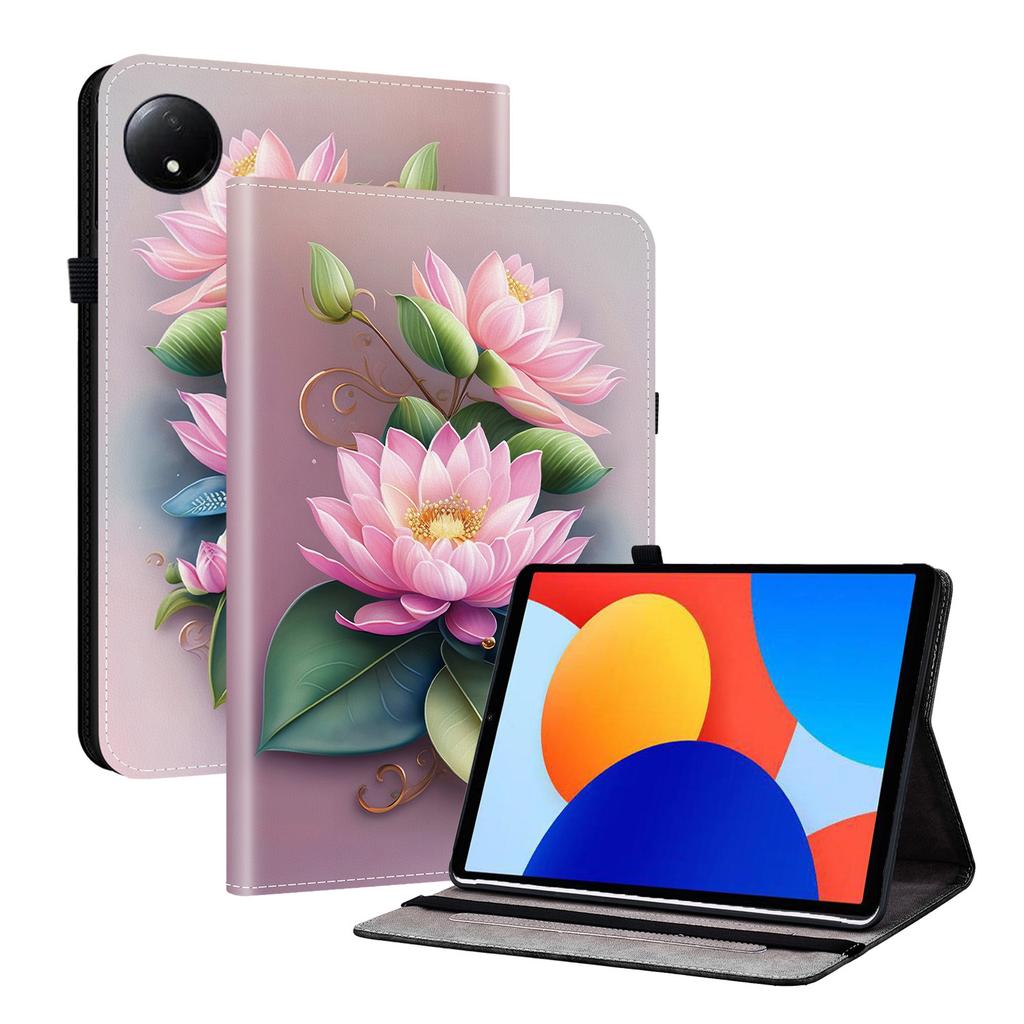 Capa de Tablet de Couro PU para Xiaomi Redmi Pad SE 8.7 - 11 Estilos! Durável, com 2 compartimentos para suporte, porta-lápis e compartimentos para cartões, capa traseira de TPU flexível