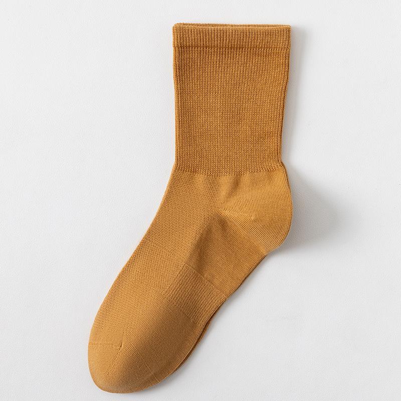 Women's Pure Cotton Loose Socks, Summer Thin Mesh Breathable Long Socks, Antibacterial and Deodorizing Postpartum Socks