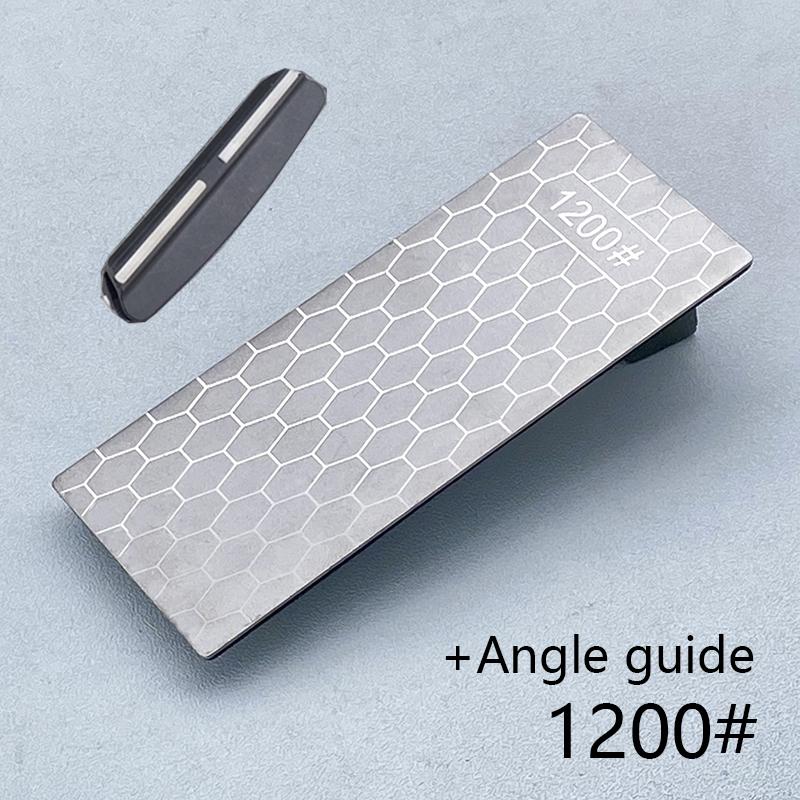 2pc Set Knife Sharpening Stone Kitchen Household Knife Diamond Knife Sharpener With Honeycomb Pattern 400#-1200#