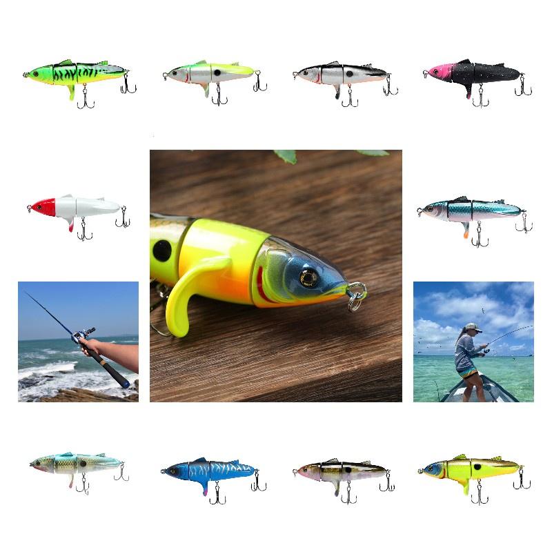 Bionic Ternary Lure Form Hard Bait Double Hook Fish Shape Abs Decoy Gear Fishing