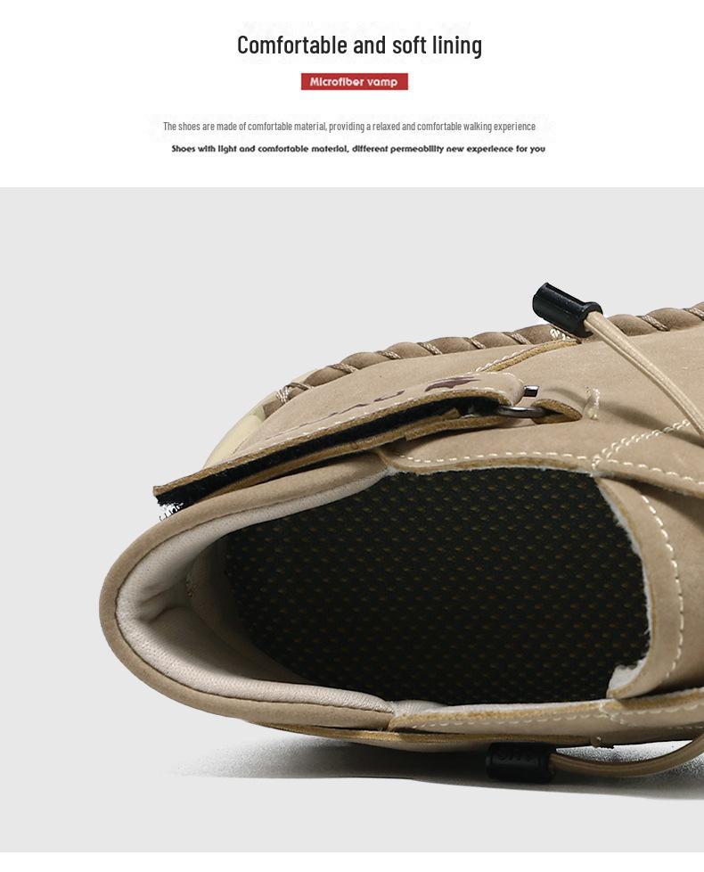 Pánské nové ležérní jarní vysoké ručně šité martensky