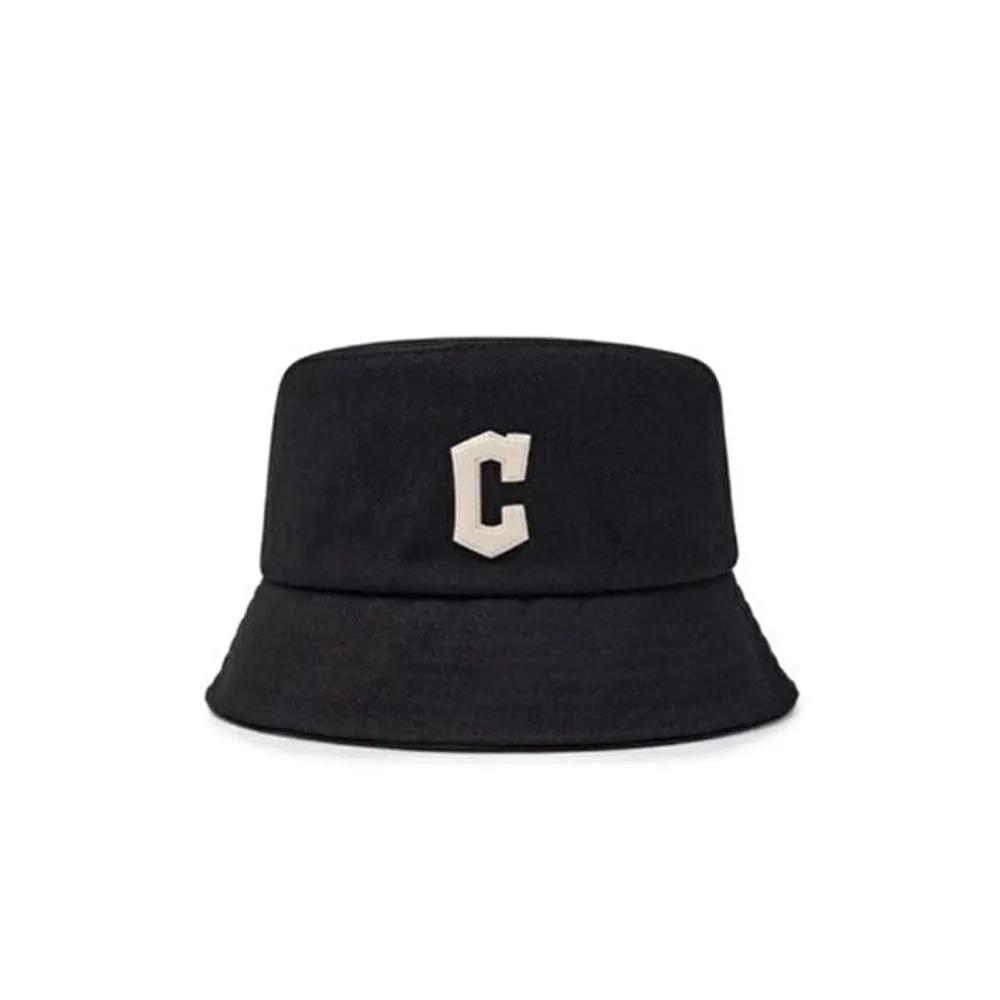 [MLB] MLB Canvas Leather Logo Bucket Hat A5 3AHTVL14N 45BKS 3AHTVL14N 45BKS/57