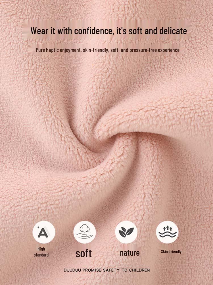 DUUDUU 2025 Korean Style Fleece-Lined Thermal Underwear for Children: Class A Autumn/Winter Baby Clothes