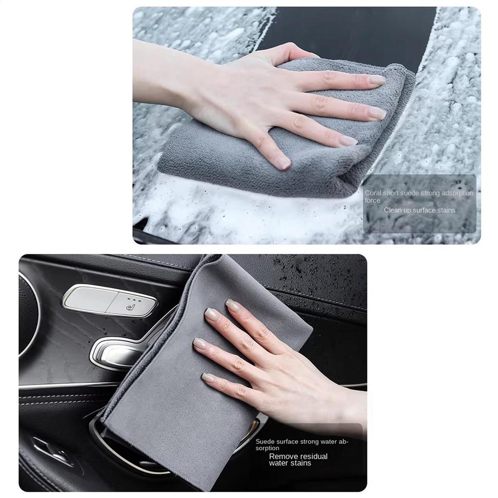 Car Cleaning Towels 1PC Cleaning Cloths Lint Free Microfiber Cleaning Towel Cloths Reusable Cleaning Towels Absorbent for Car