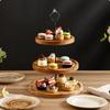 3 Tier Cupcake Stand Wooden Tiered Serving Tray Rustic Dessert for Culinary Artists, Hosts,