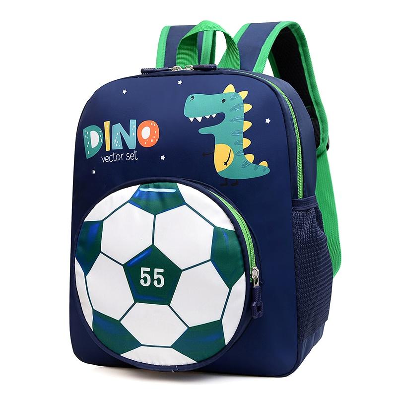 Zaino Dinosauro Per Bambini | 33x23 Cm | Scuola E Asilo | Leggero E Regolabile Per 2-6 Anni