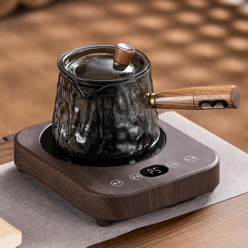 Thickened Smoke Grey Glass Teapot Set