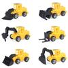 1 Set Vehicles Truck Toys Real-looking Smooth Edge Ornamental Kids Construction Car Toys for Gift