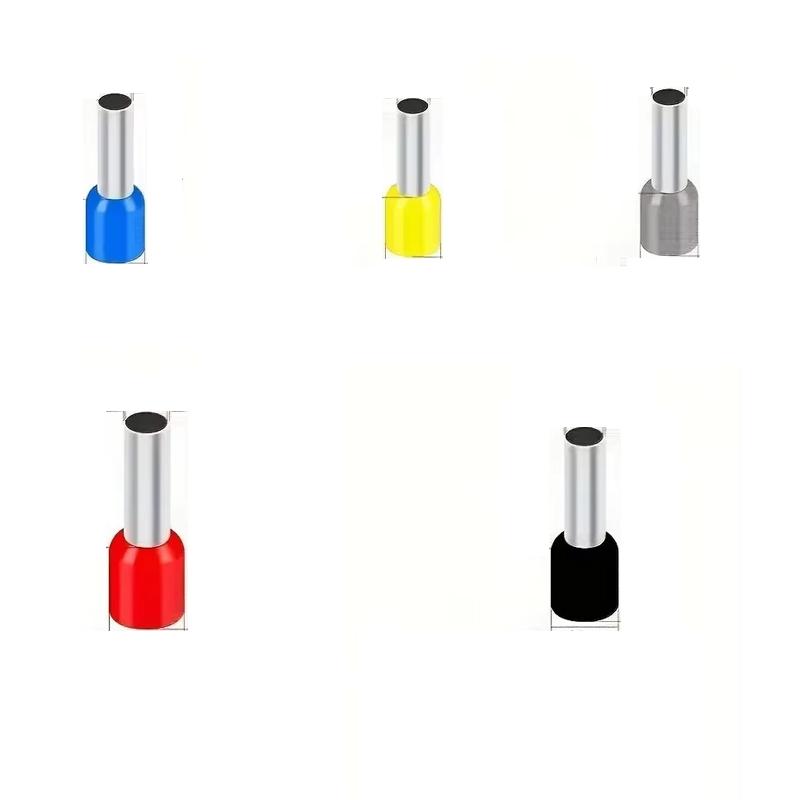 

Набір 300 шт. Кінцеві гільзи для дротів, AWG 22-10, Кінцеві з єднувачі, Дріт, Мідні, Нейлонова ізоляція, Кінці-піни для шнурів, Клеми для Елек