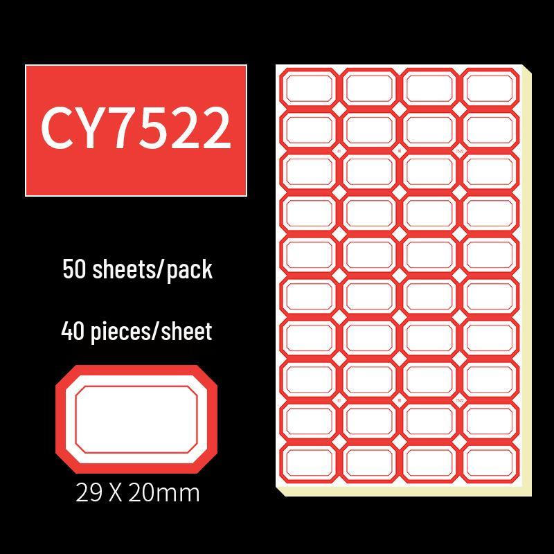 Handwritten Self-Adhesive Label Stickers for Office and Memo Marking