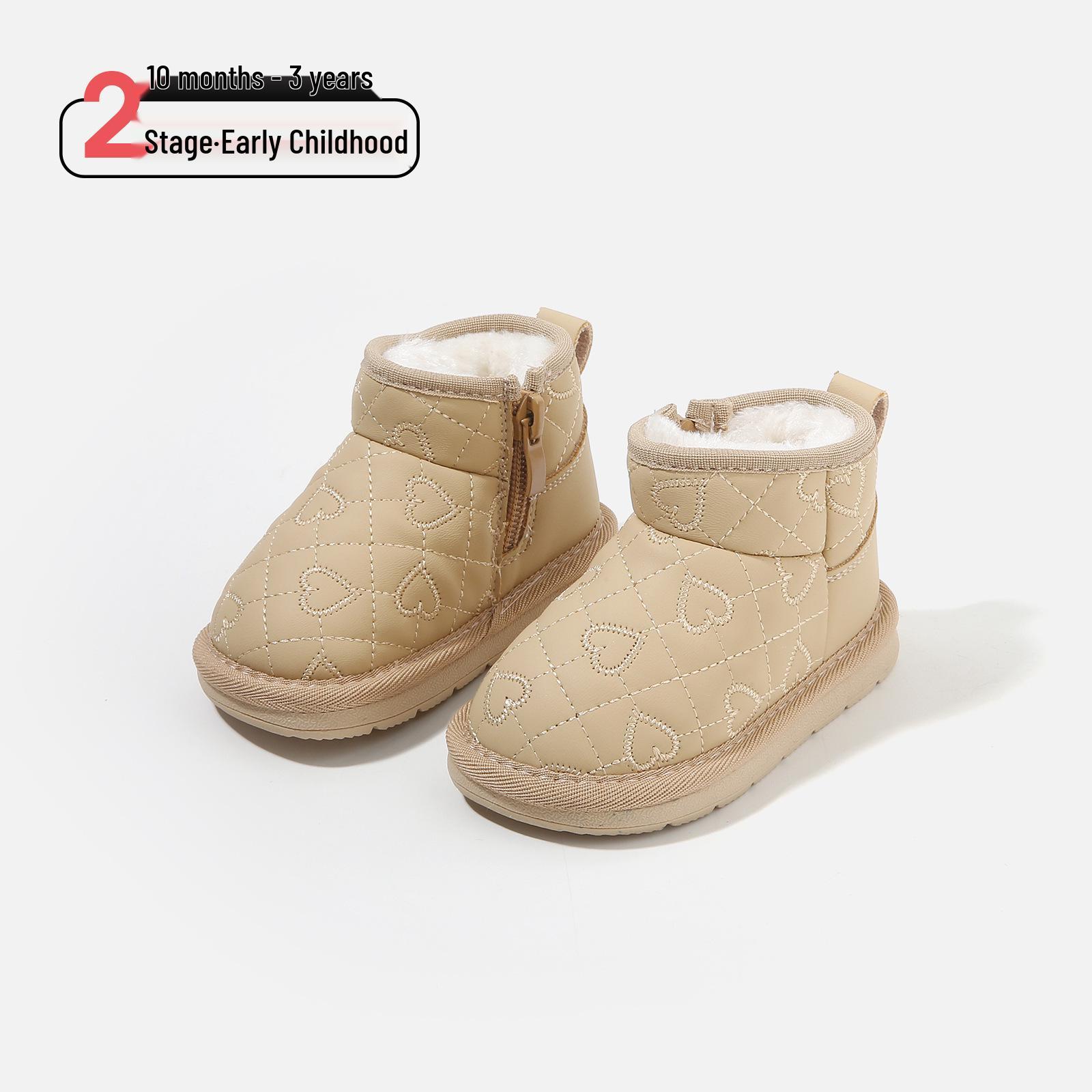 

Baby & Toddler Winter Cotton Boots - Solid Color Soft Sole Shoes for Boys & Girls Factory Order 16-20 (120 pairs) хакі