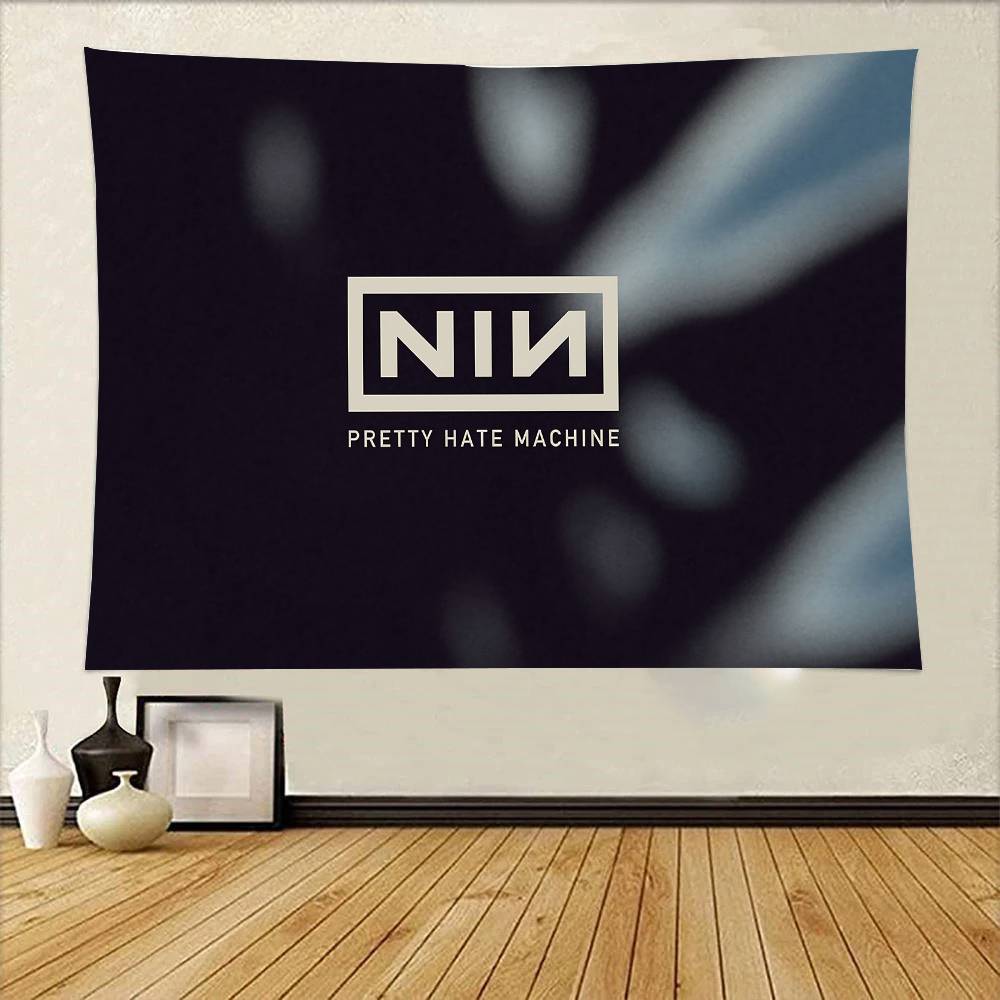 NNine IInch Nails Cool Tapestry Wall Hanging Printed Polyester Tapestry INS Decoration Wall Decor