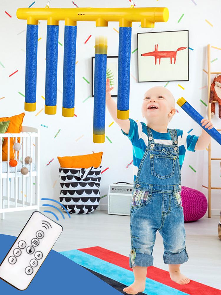 Reflex Drop Sticks Challenge Game, Hand Eye Coordination Training Toy, Upgrade Remote Control 3 Adjustable Speed