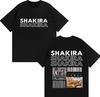 Trendy Singer Shakiras World Tour 2026 Spring Summer Fashion Print Pure Cotton Casual Tshirt Suitable for Both Men and Women