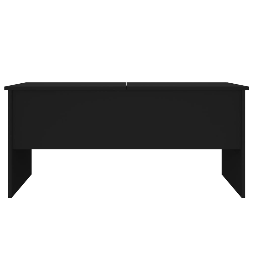  Coffee Table, Black 102x50.5x46.5 Cm, Wood-based Material