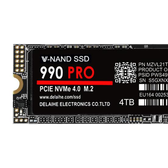 990 PRO PCIe 4.0 M.2 NVMe SSD Speed Up To 7300MB/s Read 6800MB/s Write 1/2/4TB Internal Solid State Drive for PC Laptop Desktop Computer