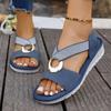 Women's Flat Sandals Summer Outdoor Non-slip Thick-soled Open-toe Beach Shoes