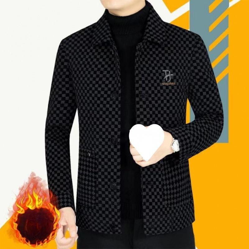 For Young and Middle-aged Men in Autumn and Winter, There Are Woolen Jackets and Business Casual Men's Lapel Woolen Coats