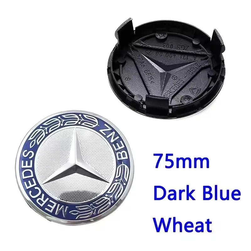 

4pcs 56mm 60mm 68mm 75mm For Mercedes Benz 3Pin Car Wheel Center Cap Rim Hub Caps Emblem W202 W220 W213 W210 W164 E200 E260 E300