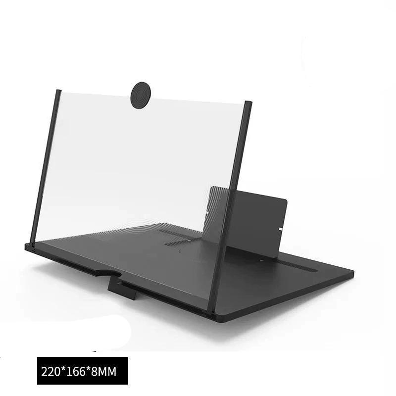 

10 Inch 3D Screen Amplifier Video Magnifier for Smartphone Enlarged Mobile Phone Stand Bracket чёрный