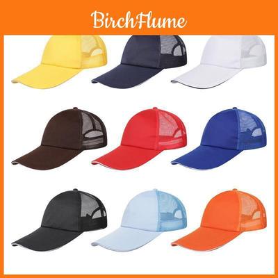 Stylish Adjustable Trucker Ball Cap Mesh Hat For Men And Women With Breathable Design