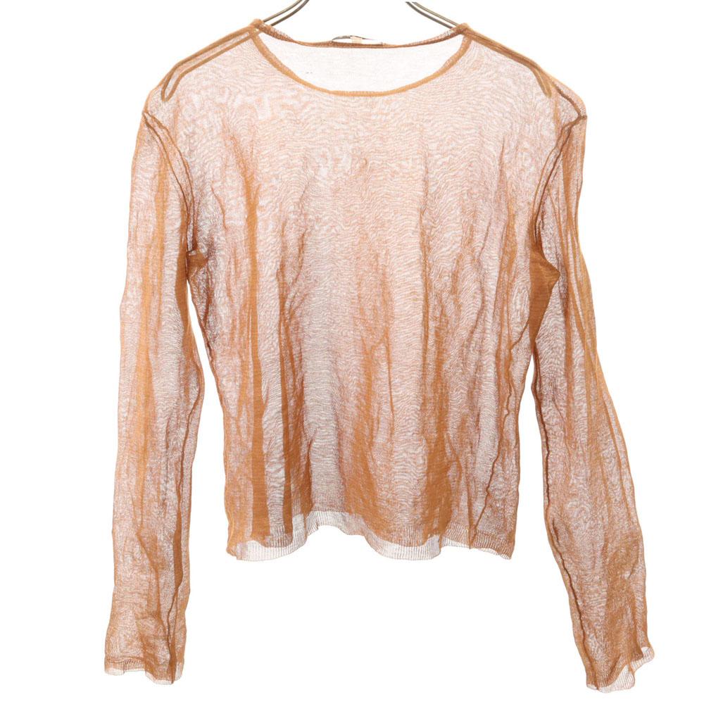 CELINE Long sleeve race Cut S Orange Women Used